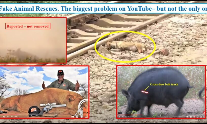 Fake Animal Rescues Exposed. Part 1, focus YouTube. Videos, channels and platform inertia