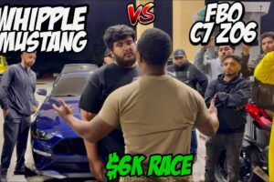 HUGE F!GHT! FBO C7 Z06 vs Whipple 10 Speed Mustang (UNCENSORED)