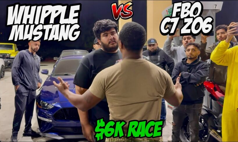 HUGE F!GHT! FBO C7 Z06 vs Whipple 10 Speed Mustang (UNCENSORED)