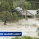 House floats away, collapses as Helene leaves North Carolina under water