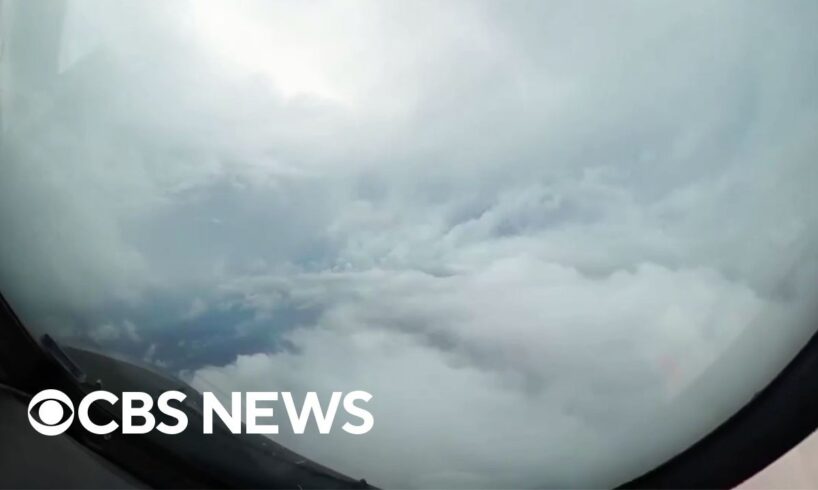 Hurricane hunters fly through Hurricane Milton, capturing videos of massive storm