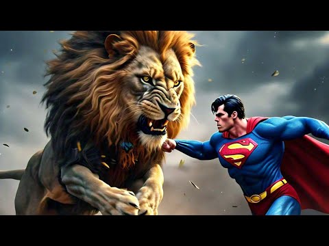 Incredible Animal fights: Mind-Blowing between lion and DC characters #short#hybrids#dccomics