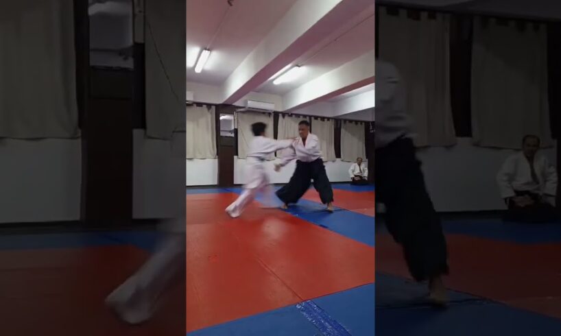 Jiyuwaza training with Kyu grade students