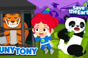 Let’s Protect the Endangered Animals🦁🐼 | Save the Earth🌎 | Green Earth Songs for Kids | JunyTony