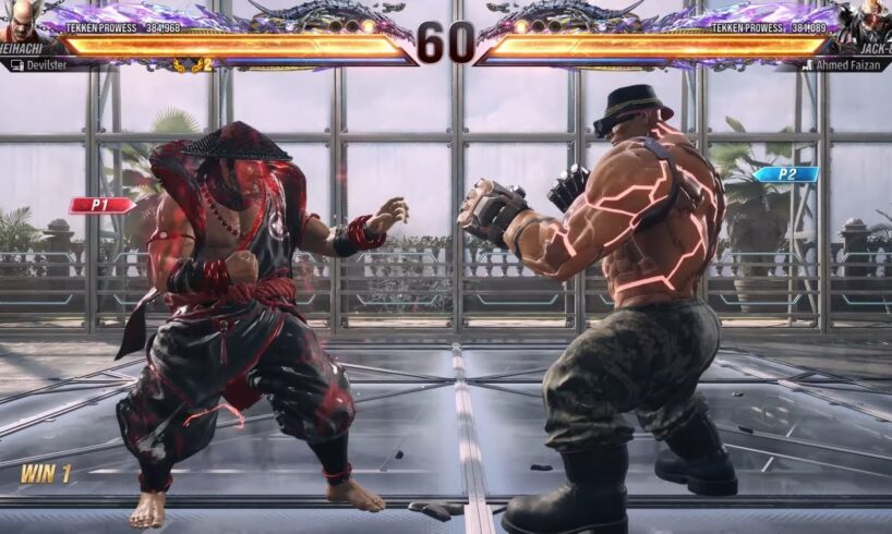 Mishima Heihachi Fights Crazy G.O.D Jack 8 Player !