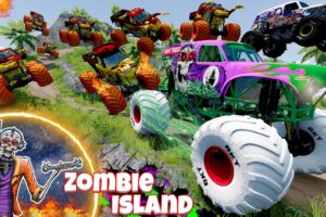 Monster Jam Zombie Island Compilation #6 | Racing, Freestyle, and High Speed Jumps