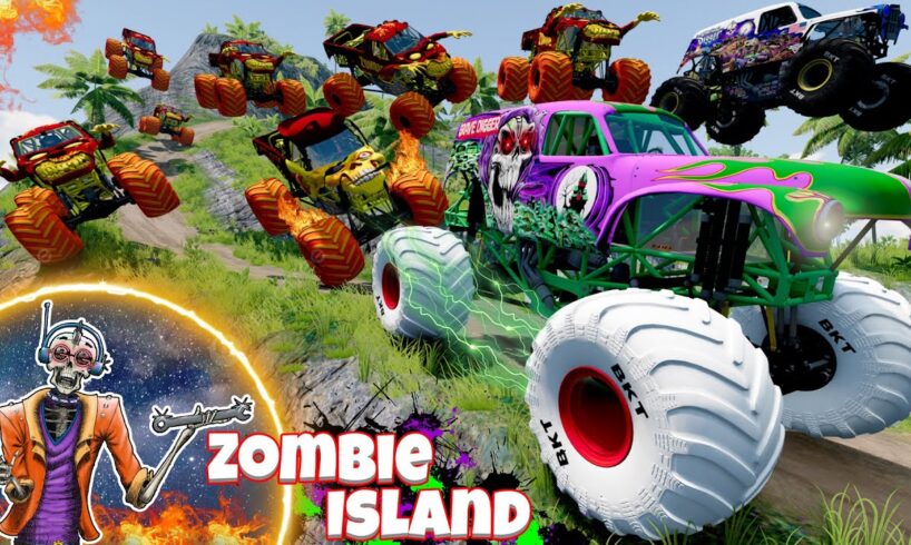 Monster Jam Zombie Island Compilation #6 | Racing, Freestyle, and High Speed Jumps