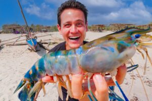 Monster SHRIMP BBQ in Madagascar!! | Street Food Tour + Avenue of the Baobabs 🇲🇬