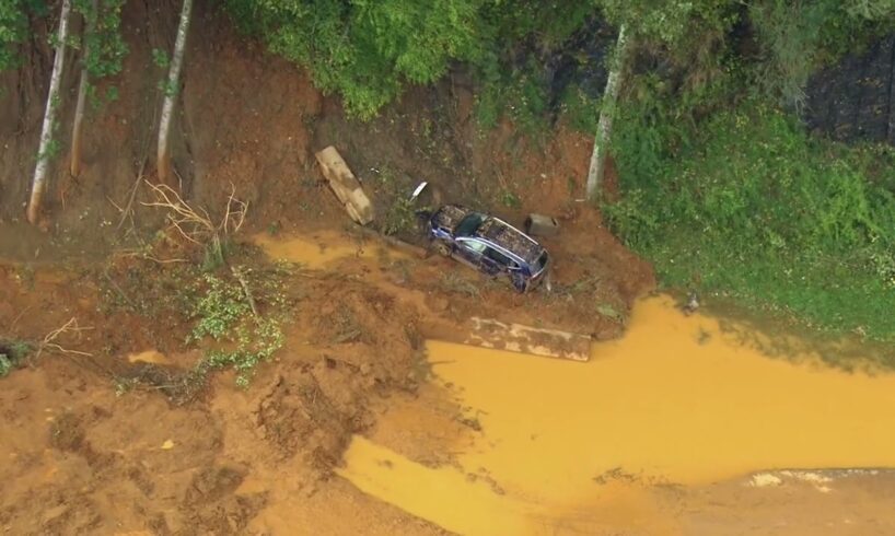 Raw video: North Carolina flooding, damage from Helene