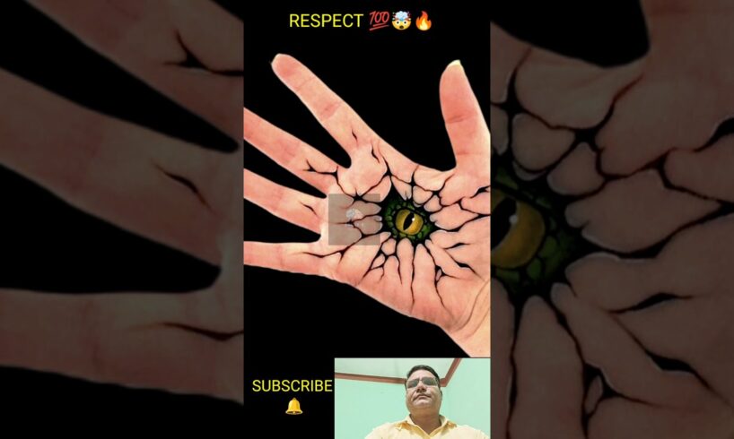 Respect 💯🤯🔥।। Amazing Eye In Hand 😲😳#shorts #respect