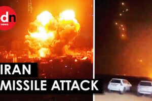 Terrifying Video Footage Shows Iran's Missile Attack on Israel