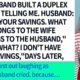 【Compilation】My husband built a duplex secretly, saying, 'Used your savings ' I said, 'I have n