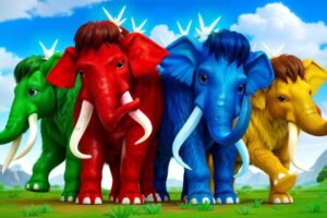 4 Color Mammoth Battle Royale! | Epic Fight in Animal Revolt Battle Simulator