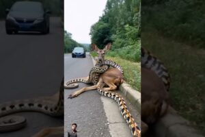 Animal attacks in the road #attack #nature #animalshorts #usashorts