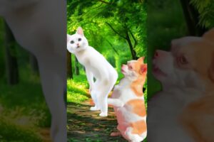 Cute Puppy😂& Cat Dance Video🐕#puppies #dance #catdance