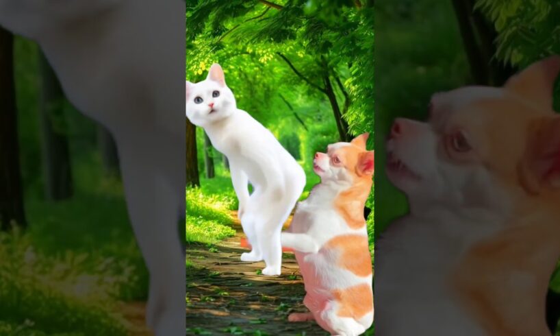 Cute Puppy😂& Cat Dance Video🐕#puppies #dance #catdance