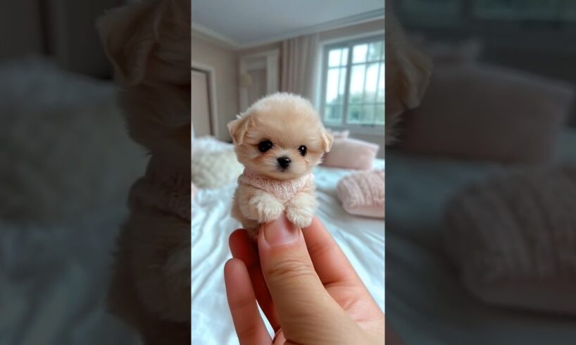 Cute mini puppy