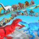 EPIC GIGA T-REX DEATHRUN The Toughest of All Animals Dinosaurs Fight Animal Revolt Battle Simulator