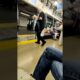 Japanese man tries to drag foreigner off the train for being loud and drinking.