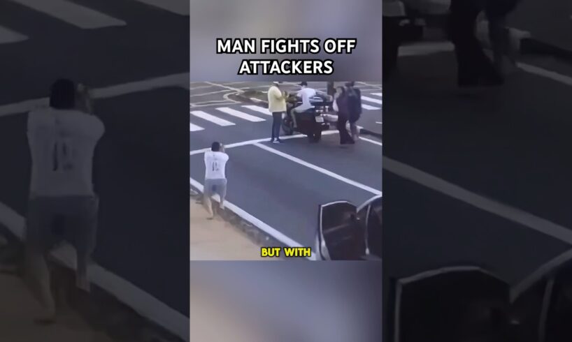 Man Fights Off Multiple Attackers Using Self-Defense Skills | #shorts #shortsvideo