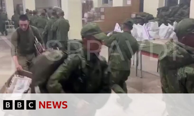 North Korean troops in Russia to fight in Ukraine war, new footage shows | BBC News