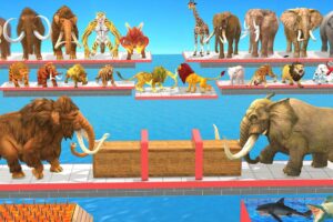 Prehistoric Mammals vs Modern Mammals Tug of War Which animal is stronger? Animal Revolt Battle