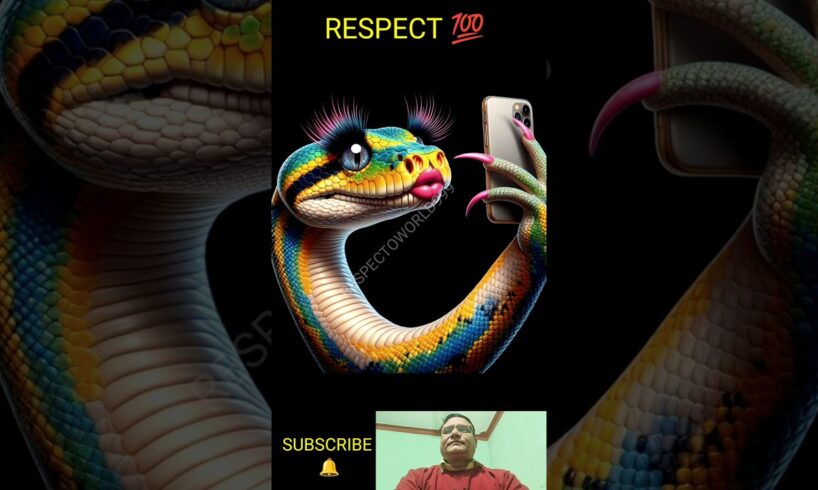 Respect 💯🤯🔥।। Amazing Snake Taking Selfie🤯😲🫢#shorts #respect