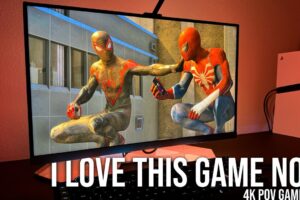 Spiderman 2 is AWESOME on PS5 Pro and on a INNOCN 4k Mini LED | BEST Gaming Monitor HDR Gameplay