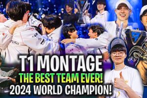 T1 MONTAGE WORLD CHAMPION 2024!😱THE BEST TEAM IN LOL HISTORY! - BEST PLAYS OF T1 IN WORLDS 2024