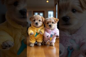 The Cutest Puppies Ever!  #adorableanimals #cuteanimal #babyanimals #animalsbaby #aiart #babyshorts