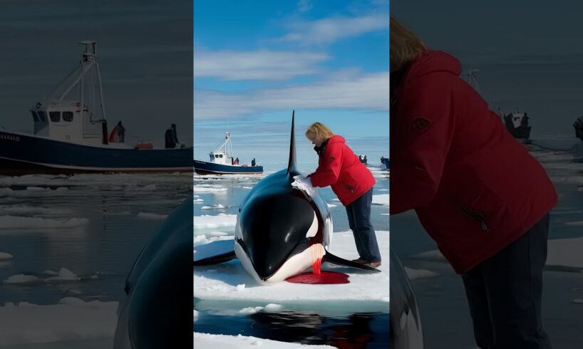 Underwater Guardians: The Orca Rescue Tale #orcawhale #killerwhaleshow #seaanimal #ai #shorts