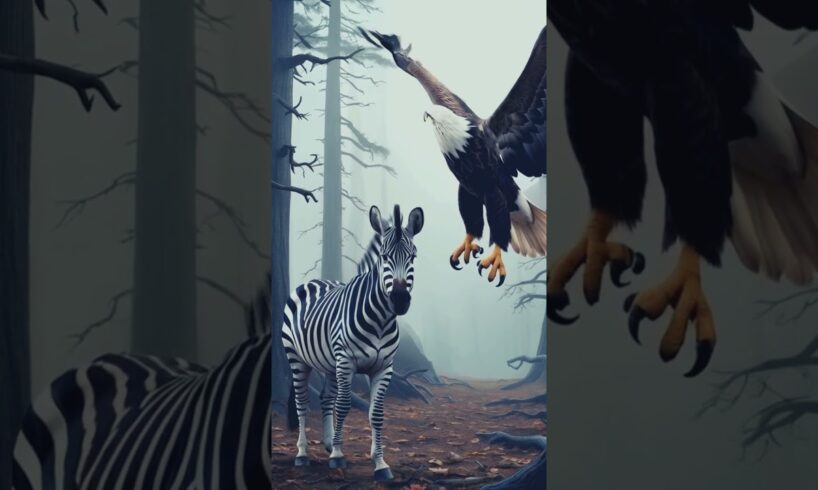 Zebra VS Eagle & Amazing Animal Fights #shorts