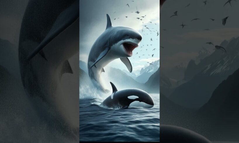 megalodon vs Animals vs Dinosaurs (Giant Mosasaurus, Orca, Tiger)