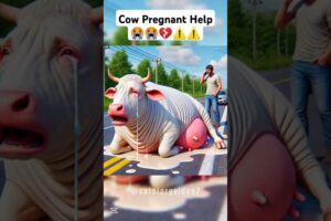 Cow Pregnant Help😭💔⚠️ #cow #cowvideos #pregnant #pregnantcow #help #ai #shorts