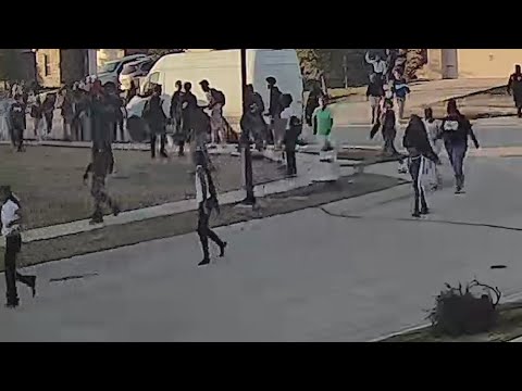 Doorbell camera shows massive teen brawl in North Texas, deputy and four others injured