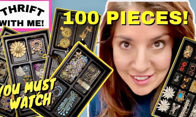 Extreme Collection Of Vintage Jewelry ! Greatest Thrifting OF My Life! Thrift With Me!