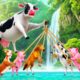 Giant Cow's Heroic Rescue of Jungle Animals from Heavy Flood - Epic Animal Rescue Adventures