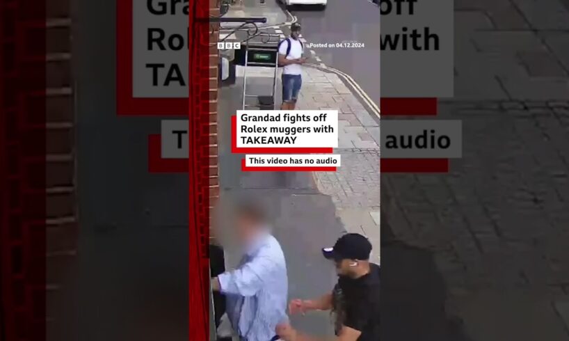 Grandad fights off Rolex muggers with takeaway. #Rolex #London #BBCNews