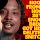 HOODIE FROM THE HOOD SAYS SNOOPY BADAZZ LOST HIS YOUTUBE FOR SNITCHING