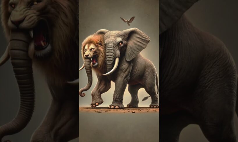 HYBRID ANIMAL FIGHTS: LION vs ELEPHANT