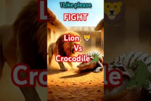 Lion attack on crocodile.cute animals.animalsfighting#shorts #fight#animals #cute