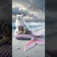 Mermaid Cat Rescues Injured Tiger Cub 😿 | Heartwarming AI Cat Story 🐯💖 #Cat #AICat #CatLover