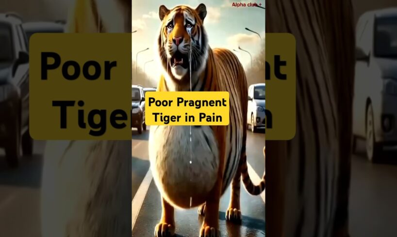 OMG😱😱 Nobody Helping This poor Pragnent Tiger😭😭  #tiger #animals #animallover #rescue #help