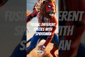 SPIDERMAN Fights WILD Animals Then MergesintoCRAZYHybrids:Incredible animalfusion🔥🧬#shorts#spiderman