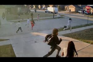 SURVEILLANCE VIDEO: Fight among large group of juveniles in North Texas leads to gunshot