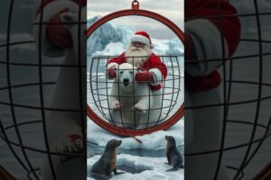 🤶Santa Rescued Polar Bear #humanity #veterinary #treatment #rescueanimals #animals #shorts video