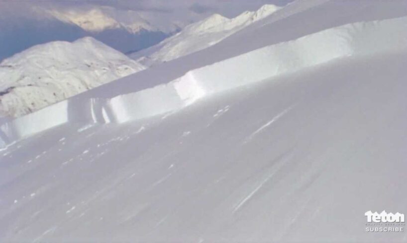 Skier Triggers Giant Avalanche