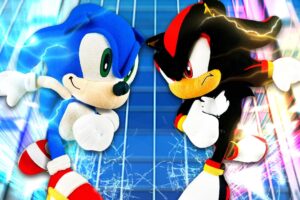 Sonic VS Shadow! - Sonic and Friends Movie (Sonic Movie 3 Plush)