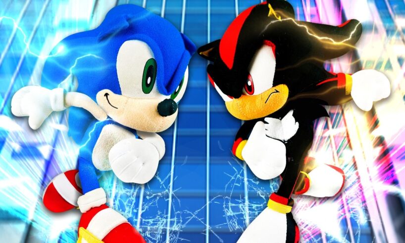 Sonic VS Shadow! - Sonic and Friends Movie (Sonic Movie 3 Plush)