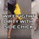 Street fight 2024! Two black women fight dirty. Woman fight husband's side chick